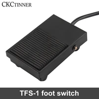 1pcs tfs 1 unit foot switch controller spdt 1 pedal switch with automatic reset line 2m and 16cm two wire gauges