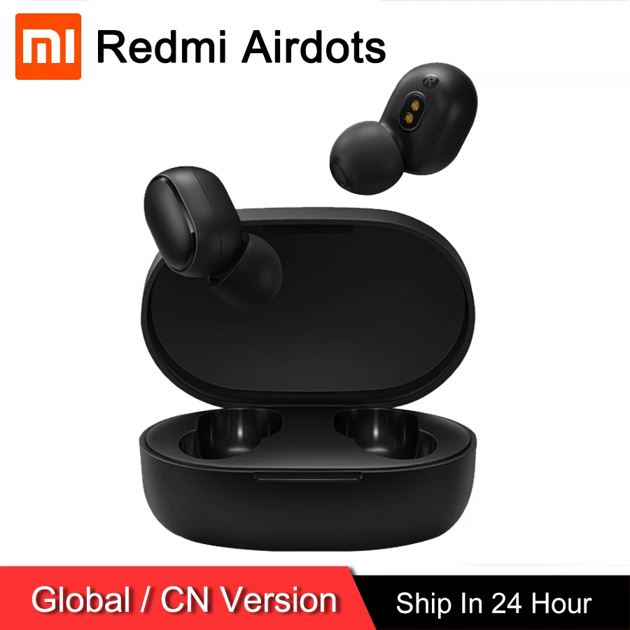 Xiaomi Redmi Airdots TWS беспроводные Bluetooth наушники стерео бас гарнитура с микрофоном голосовой помощник управление AI