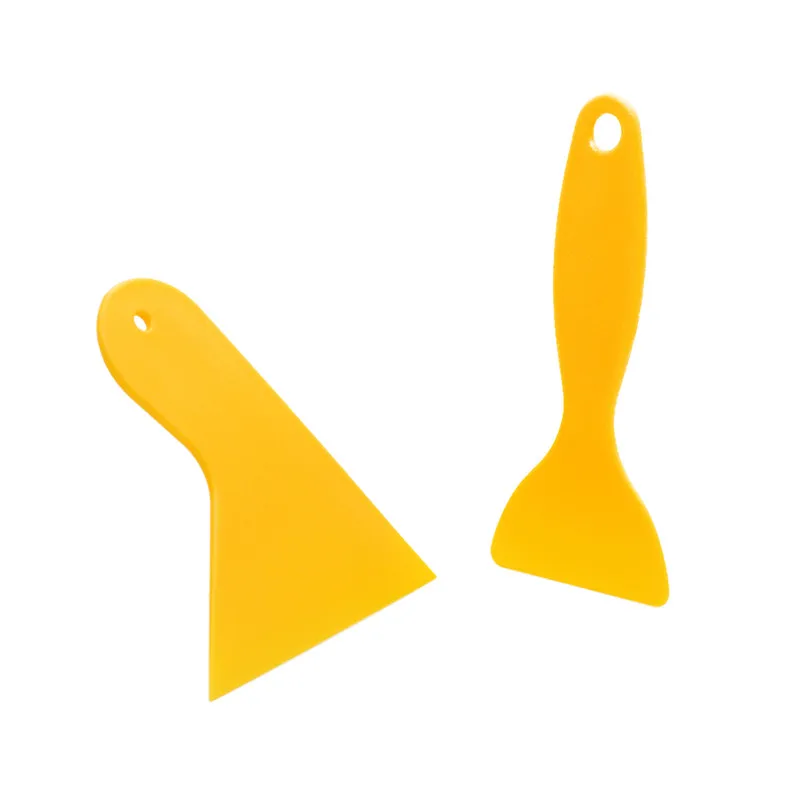 

8PCS Auto Styling Vinyl Carbon Fiber Window Ice Remover Cleaning Wash Car Scraper With Felt Squeegee Tool Film Wrapping Tool