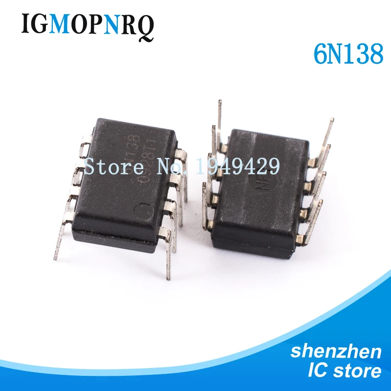 10 шт. 6N135 6N136 6N137 6N138 DIP-8 6N13 9 световая Муфта в оптоизолятор фотоэлектрическая муфта -