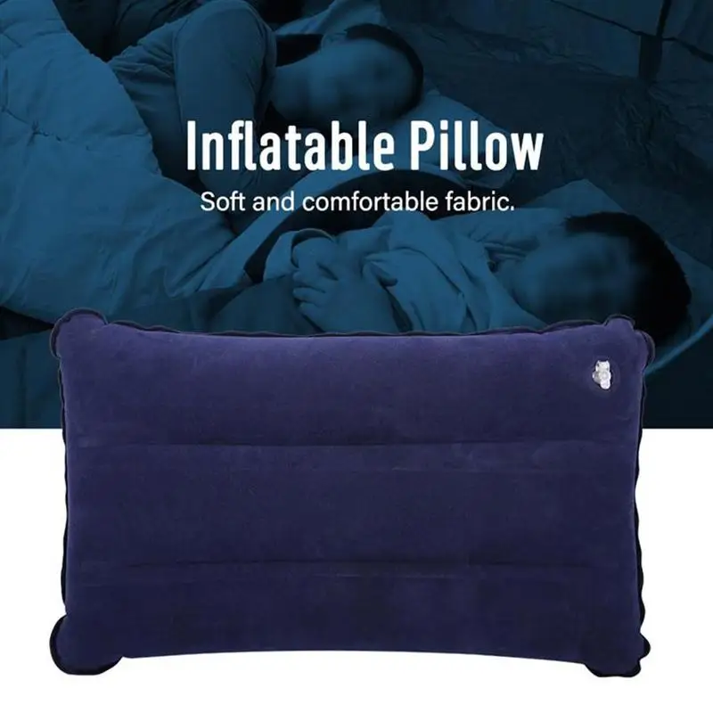 Туристическая надувная подушка портативная складная 30 х47 см для сна отдыха на