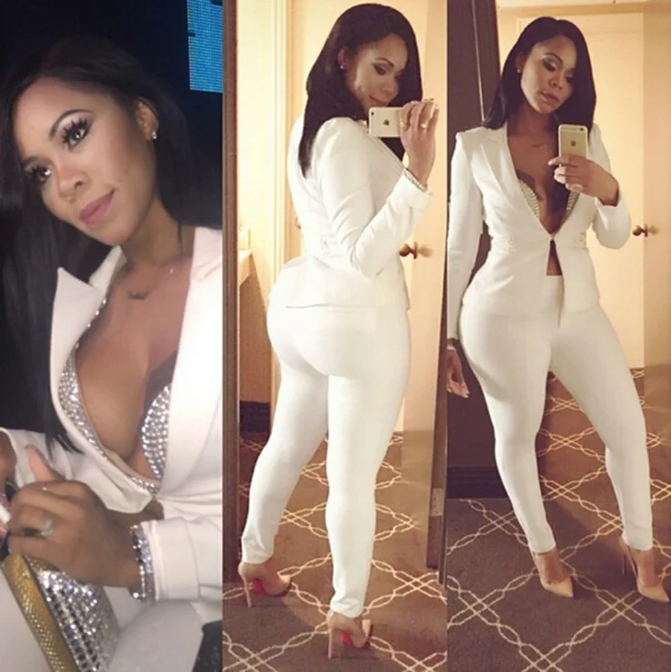 

New spring and summer women's long sleeve leisure suit two piece suit womens suits blazer with pants
