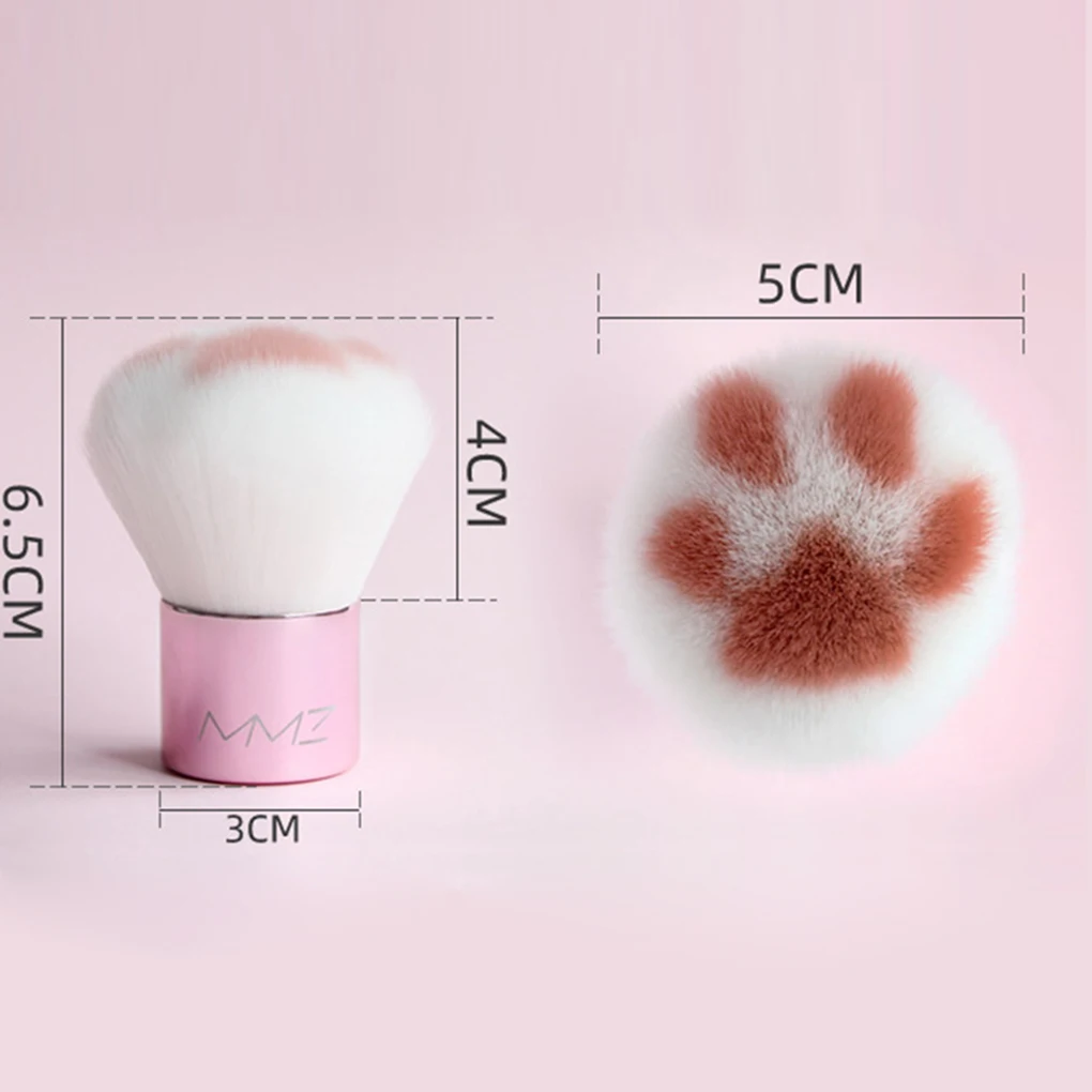 Кошачья лапа с когтями кисти для макияжа волокна алюминия древесины Kawaii основа
