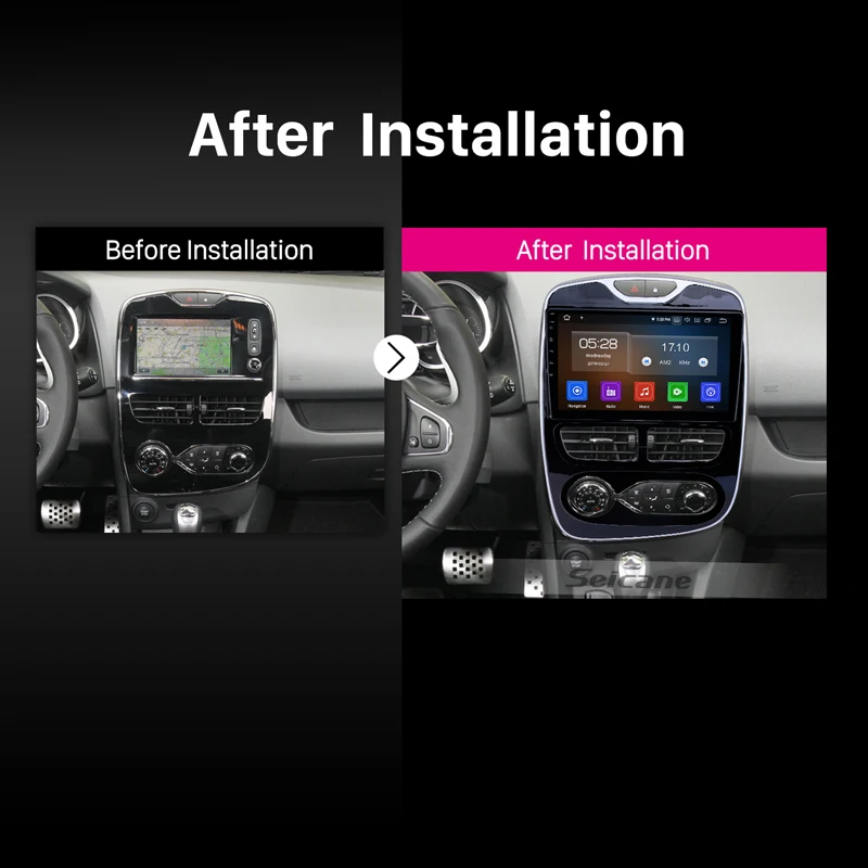 Seicane 10 1 &quotAndroid 0 ОЗУ 4 Гб ПЗУ 64 ГБ для 2012-2016 Renault Clio Digital/Analog (MT) Auto stereo Car GPS Navi RDS carplay |