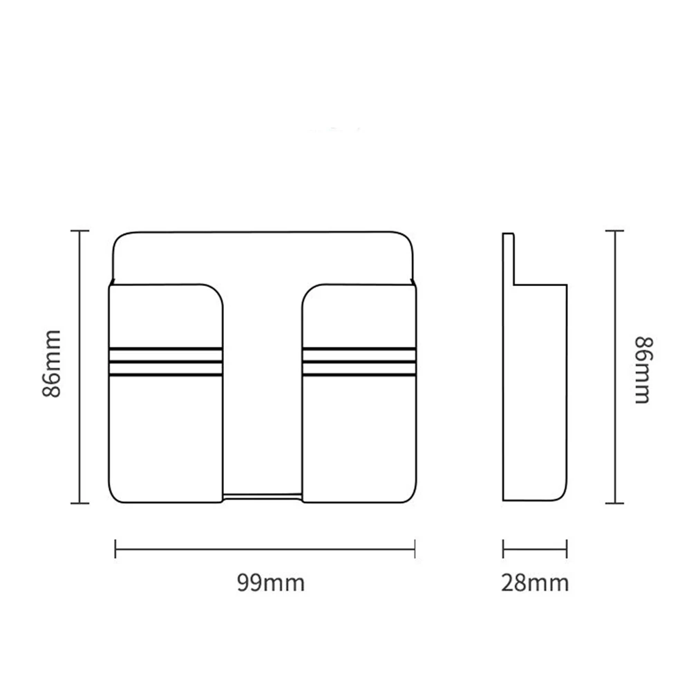 

YKZ Mobile Phone Holder Wall Mounted Organizer Storage Box Wall Charger Hook Cable Charging Dock Multifunction Holder Stand