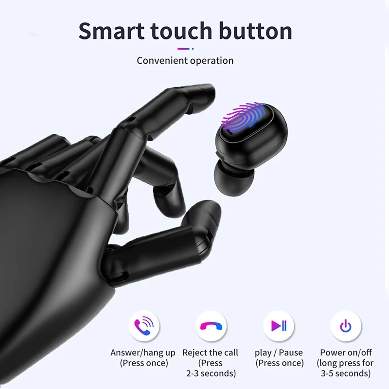 Беспроводные спортивные наушники TOTU 4 2 Mini Bluetooth Портативные водонепроницаемые