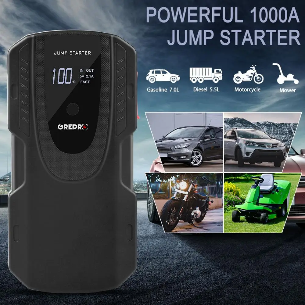 Автомобильное пусковое устройство GREPRO 6 0 А автомобильное бустер внешний