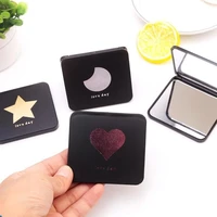 mini makeup mirror square hand mirror double sided makeup vanity mirror foldable compact mirror pocket mirrors cosmetic tools