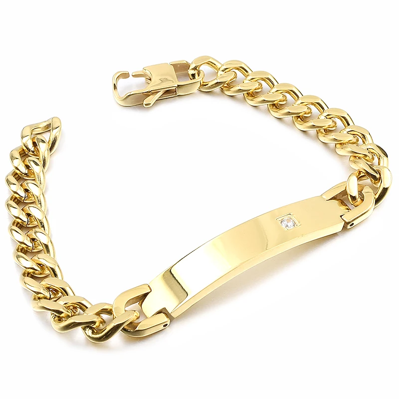 GOKADIMA мужской браслет из нержавеющей стали золотого цвета 2020 Новое поступление