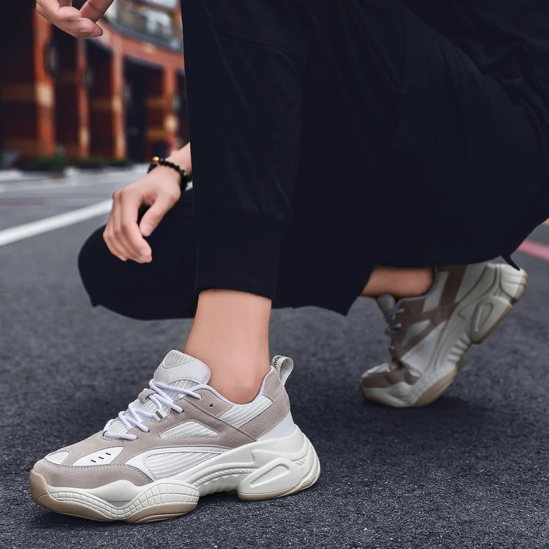 Новинка модная брендовая повседневная обувь белого цвета кроссовки мужские со