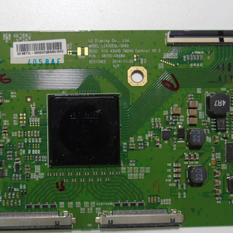6870C 0568A T CON плата LED подключения с LC430EQL SHA2 TCon V15 43UHD TM240 управления V0.3 для SONY XBR 43X830C.. И