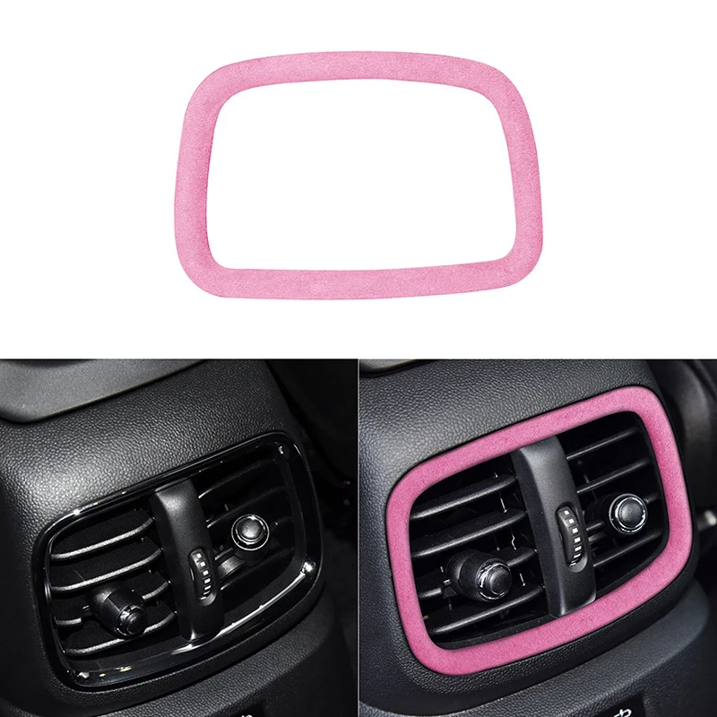 

Suede Car Interior Rear Air Outlet Decoration Frame Cover Trim Sticker for BMW MINI F60 2018-2020 Auto Styling Accessories