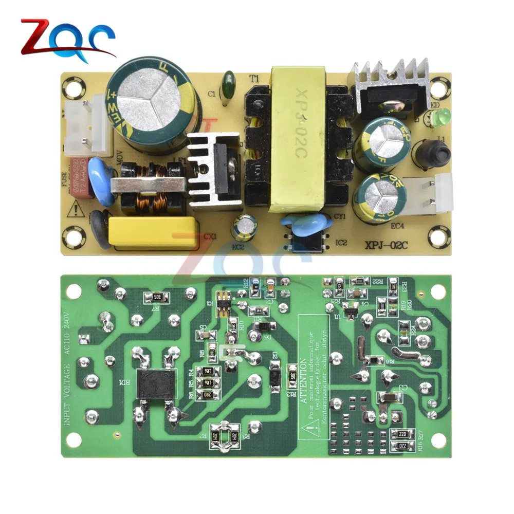 AC-DC 12V 3A 24V 1.5A 12V3A 24V1. 5A 36W Импульсный модуль питания с открытой цепью 220V до 12V 24V плата для замены ремонта