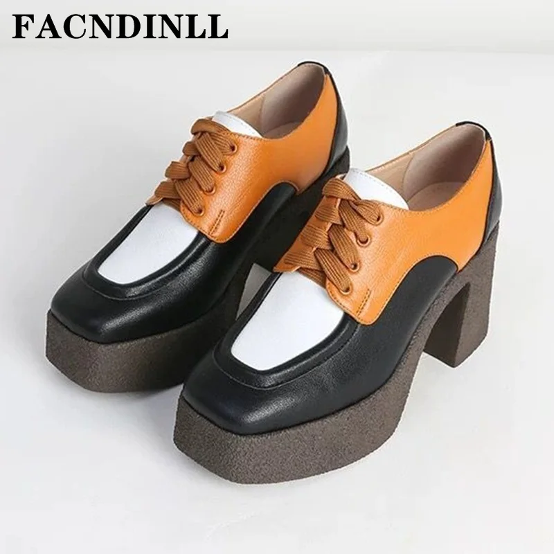 Новый 2021 из брендовой натуральной кожи Женская обувь на высоком каблуке Женские