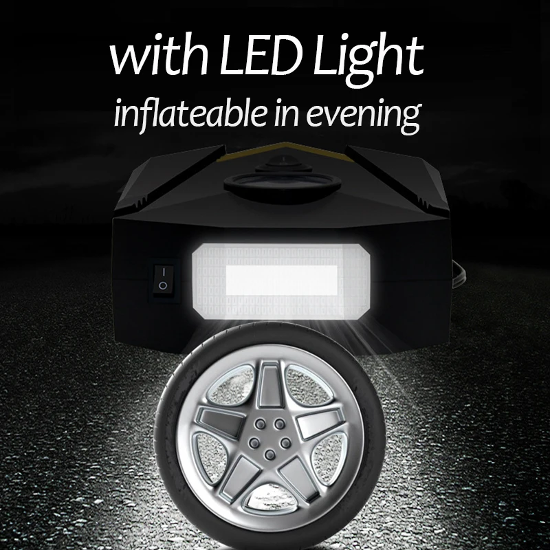 

Car Tyre Inflator Compressor For Car Air Pump Dc 12v Tire Inflator 150 Psi Mini Portable Electric Infladors Digital Led Light