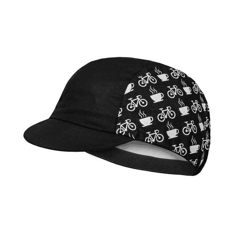 Новые Классические черно-белые кофейные велосипедные шапки OSCROLLING Gorra Ciclismo