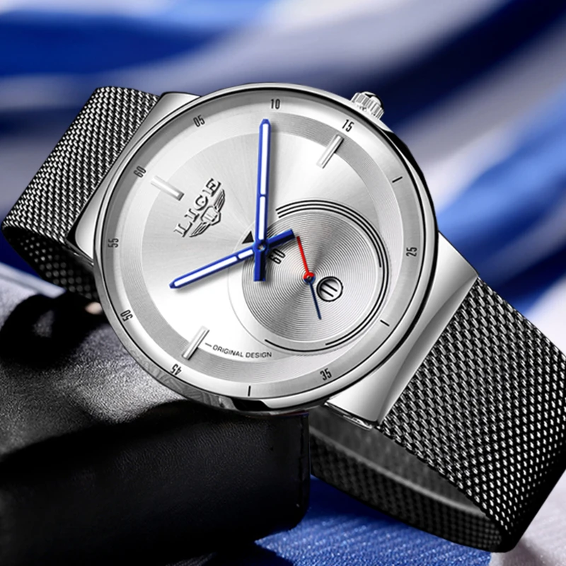 

LIGE New Mens Watches Top Brand Luxury Fashion Business Quartz Watch Men Simple Waterproof ClockVariety of styles reloj hombre