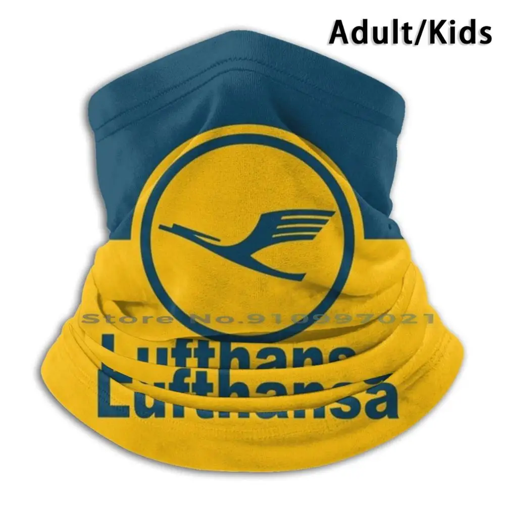 Lufthansa шарф маска шеи Обогреватель Лица Шарф Бандана Маска в стиле ретро Trans World
