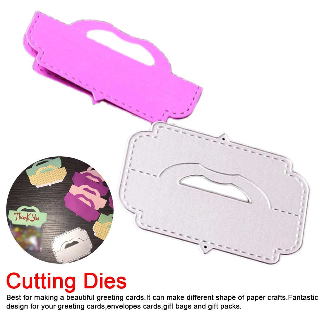 1 шт. Подарочная коробка для карт Сумка с верхним наконечником металлические