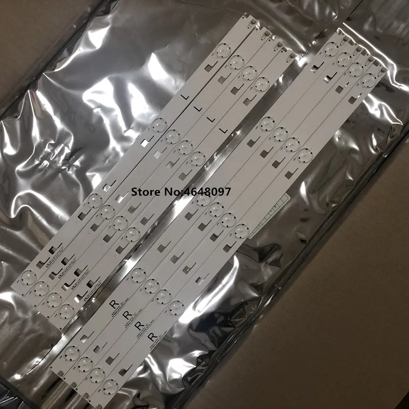 1set=8pcs led backlight strip for SONY 49inch KD-49X8000C SVY490A23_Rev00_5LED-L_150223 SVY490A23_Rev00_5LED-R_150223 | Лампы и