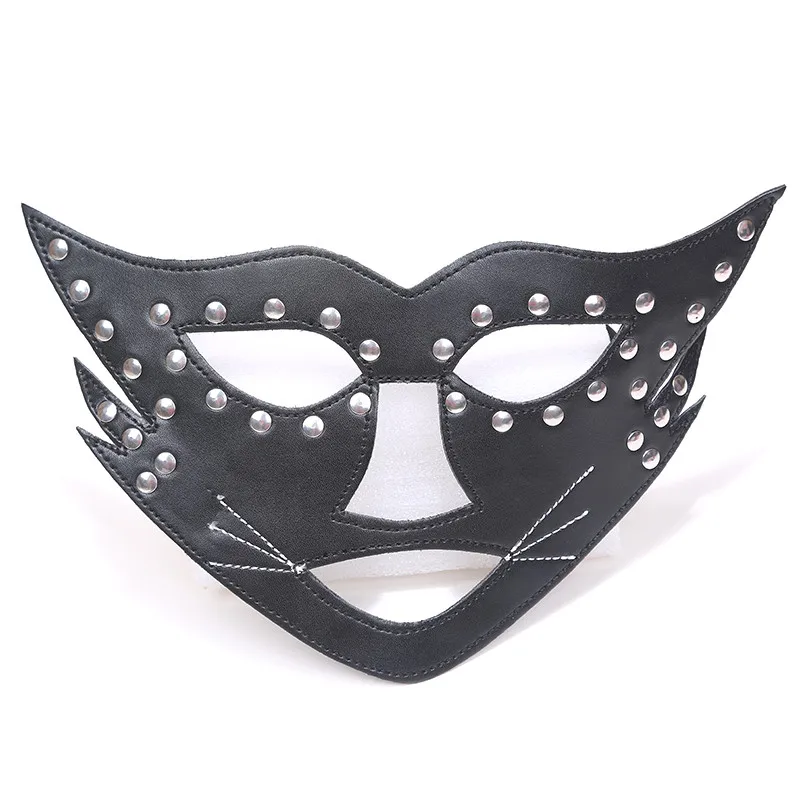 Черный бондаж кошка женская маска Маскарадная для Хэллоуина украшение взрослых