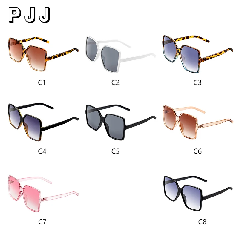 

Higody Fashion Women Oversize Sunglasses Gradient Plastic Brand Designer Female Sun Glasses Uv400