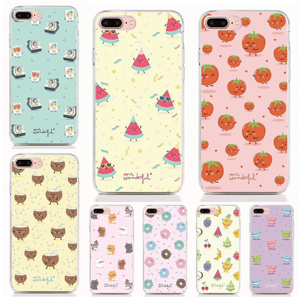 

For TP-LINK Neffos C5 plus C9 Max C9S C9A Y5L X20 X1 Lite X9 C7 Silicone Case Print Cute fruit Cover Coque Shell Phone Cases