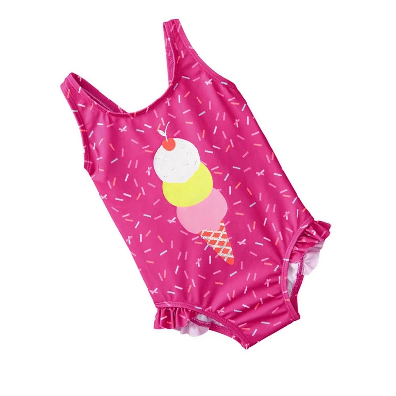 Повседневный модный купальный костюм Русалочки для маленьких девочек Купальный