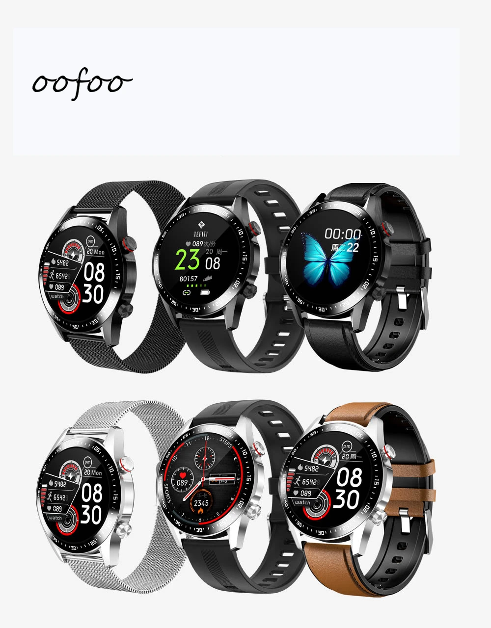 

New Smart Watch Men's Bluetooth Call Touch Screen IP67 Waterproof Smartwatch Fitness Sleep Heart Rate Detection for Android IOS