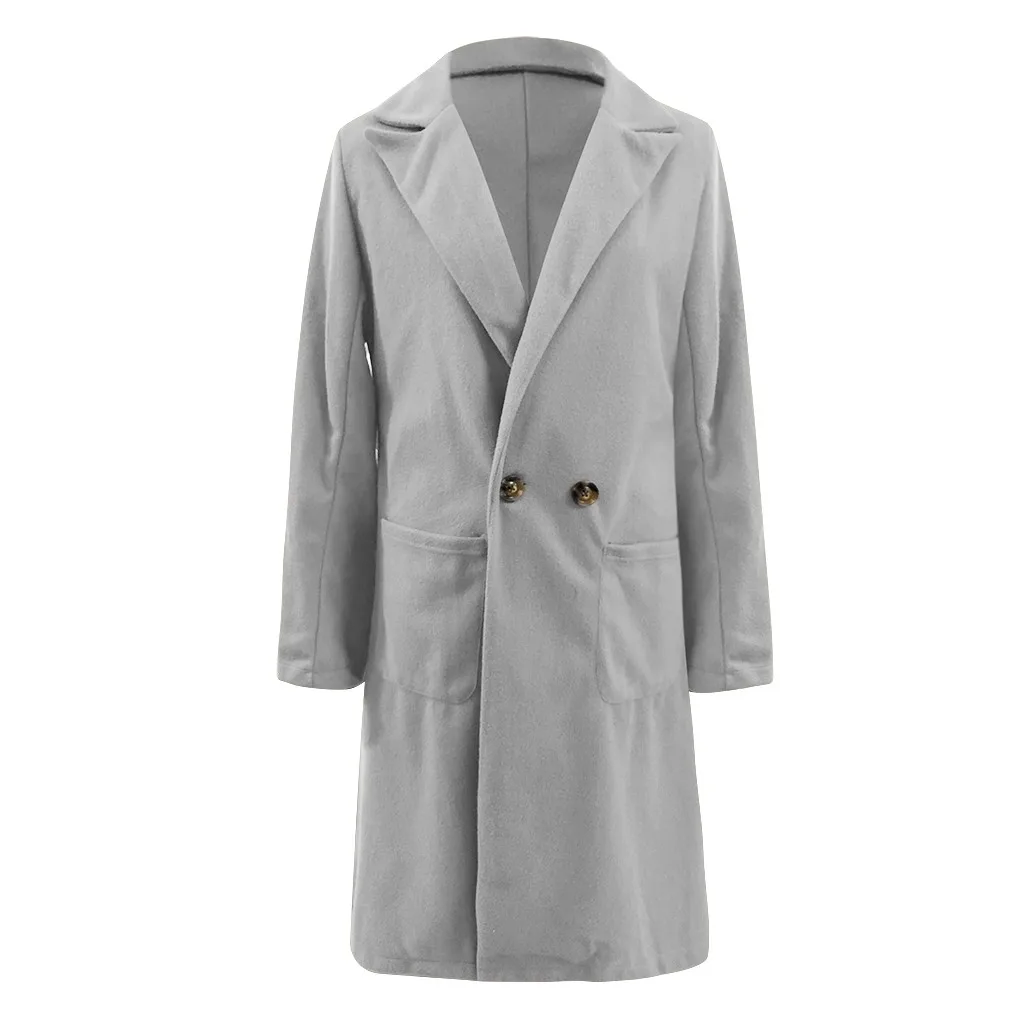Cashmere Woolen Women Coat Winter Plus Size Vintage Warm Solid Lapel Long Wool Coat Manteau Femme Abrigos Mujer Plaszcze Damskie