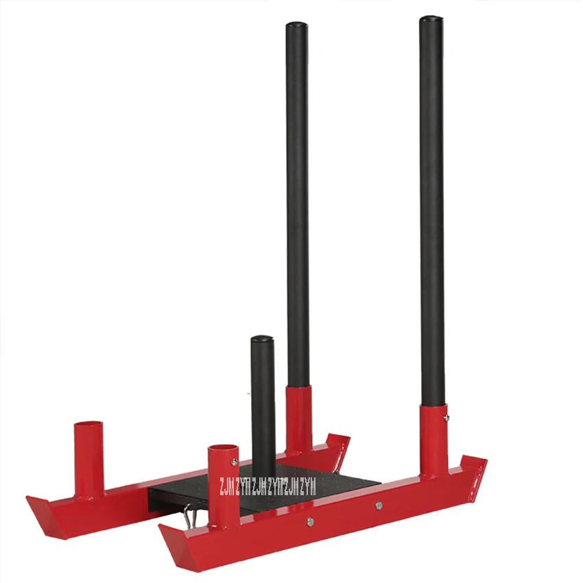 

Fitness Push Rod Sled Load Resistance Weight Training Steel Sled Home Gym Burst Strength Power Training Bulk Building Equipment