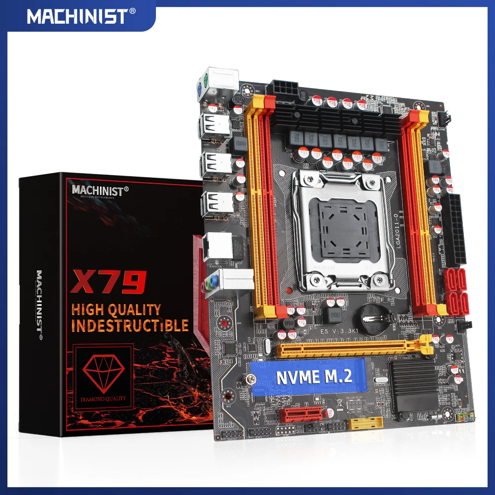 Материнская плата MACHINIST X79 LGA 2011 поддержка DDR3 регистровая память ECC Xeon E5 V1 &amp V2