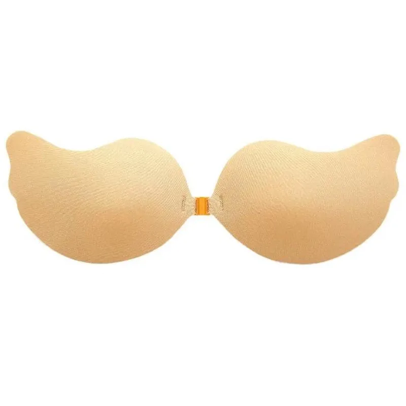 free shipping Woman Push Up Self-Adhesive Silicone Bust Front Closure Strapless Invisible bra