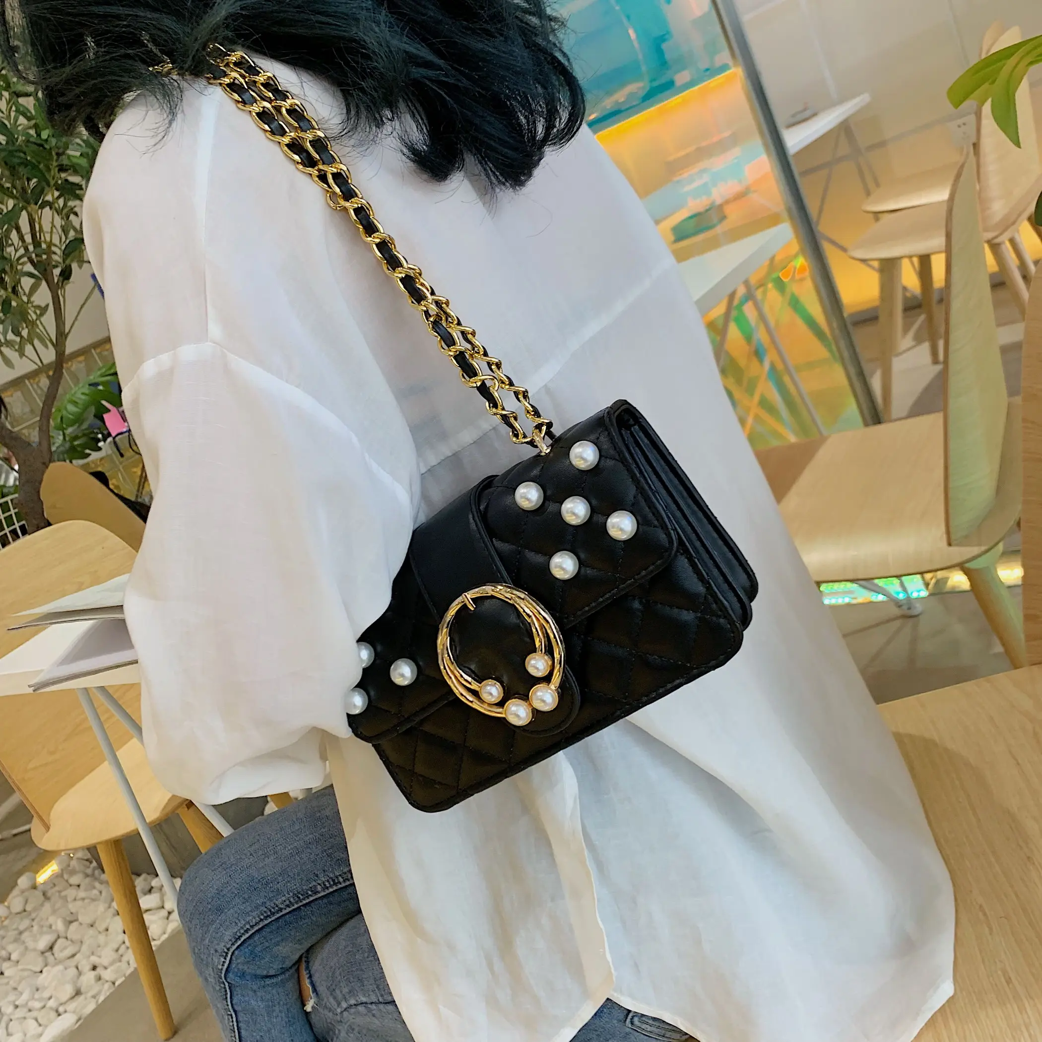 Роскошные дизайнерские сумки модные через плечо для женщин новинка 2021 маленькая