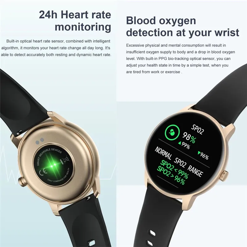 

KW77 Smart Watch 1.28inch Full Screen IP68 Waterproof Men Women Heart Rate DIY Face Fitness Smartwatch For Android IOS
