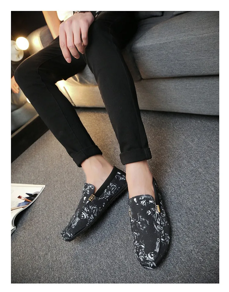 Размера плюс размер 38-44 и выше модные повседневные мягкие удобные мужские лоферы