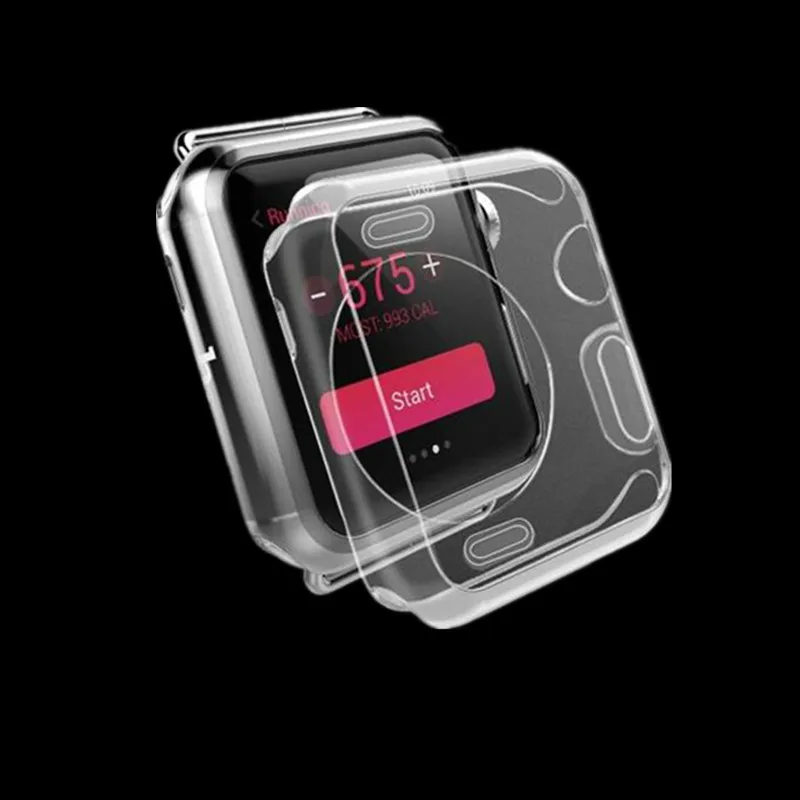 Мягкий силиконовый защитный чехол для apple watch 42 мм 38 мм apple watch 3 iwatch series 3 2 1 чехол для apple watch аксессуары
