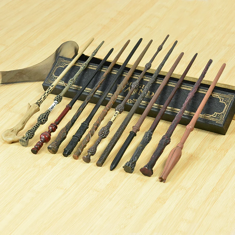 10 видов металлический сердечник волшебная палочка s Potter Косплей Lord Voldemort Luna Draco Malfoy Snape Гермиона волшебная палочка с подарочной коробкой упаковка
