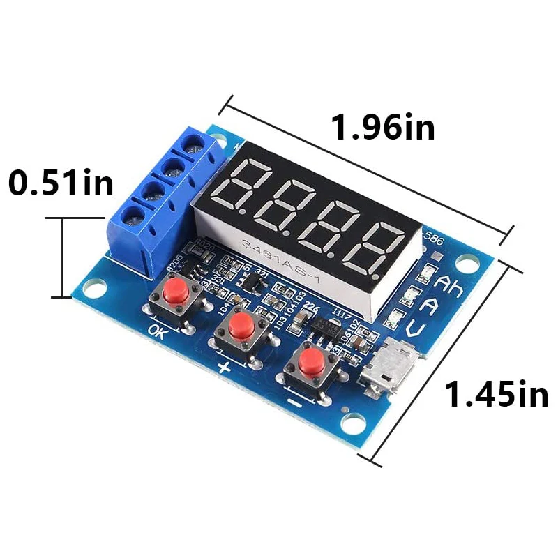 Новый ZB2L3 литий-ионный свинцово-кислотная измеритель емкости аккумулятора