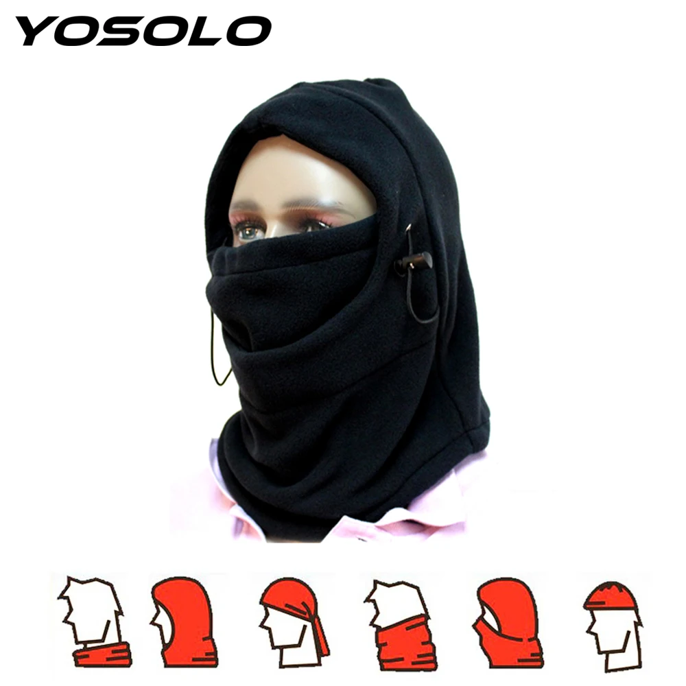 YOSOLO теплая маска на все лицо головной убор зимняя шапка мотоциклетные