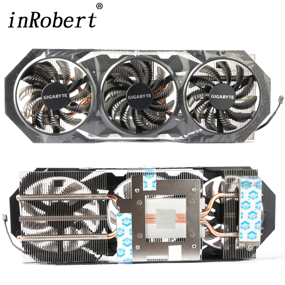 Оригинальный радиатор для GIGABYTE GTX 970 3pin вентилятор охлаждения видеокарта