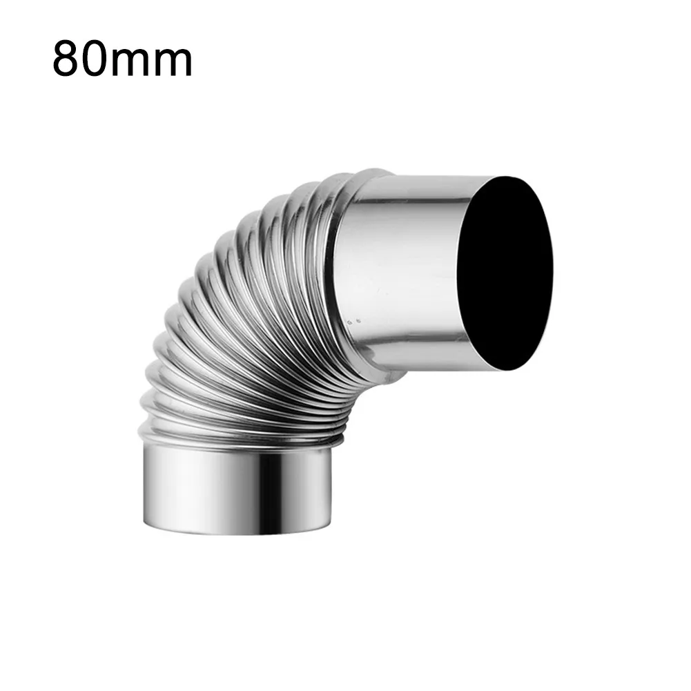 Windproof Cap Stainless Steel 90Degree Elbow Chimney Liner Bend 90° Multi Flue Stove Pipe Smoke Exhaust Of Gas Water Heater | Инструменты