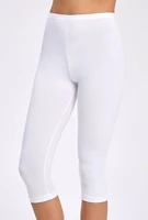 principle 2257 lycra capri women white leggings 5 pcs