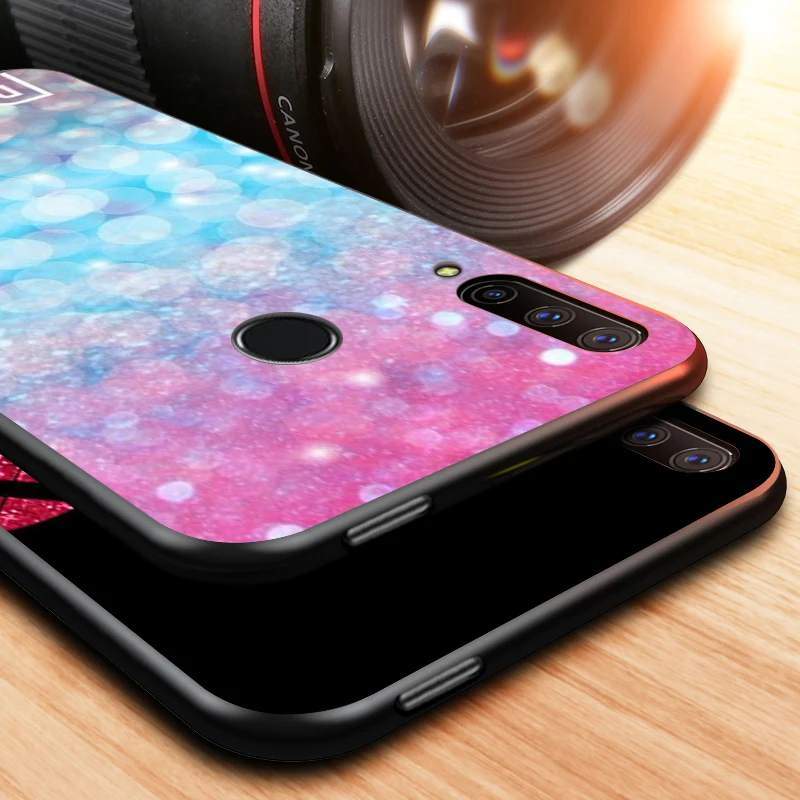 

Love pink for Huawei Honor 30 20 10 9S 9A 9C 9X 8X MAX 10 9 Lite 8A 7C 7A Pro Silicone Black Phone Case