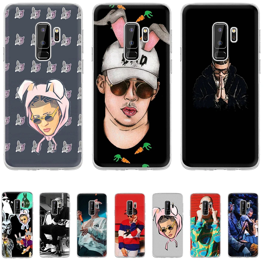Чехол для телефона Samsung Galaxy J1 J2 J7 J5 J6 J3 Prime жесткий чехол Защита Bad Bunny|Бамперы| |