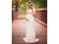 2020mermaid maternity dresses photography props sexy lace maxi maternity gown for photo shoots women pregnancy dress clothes