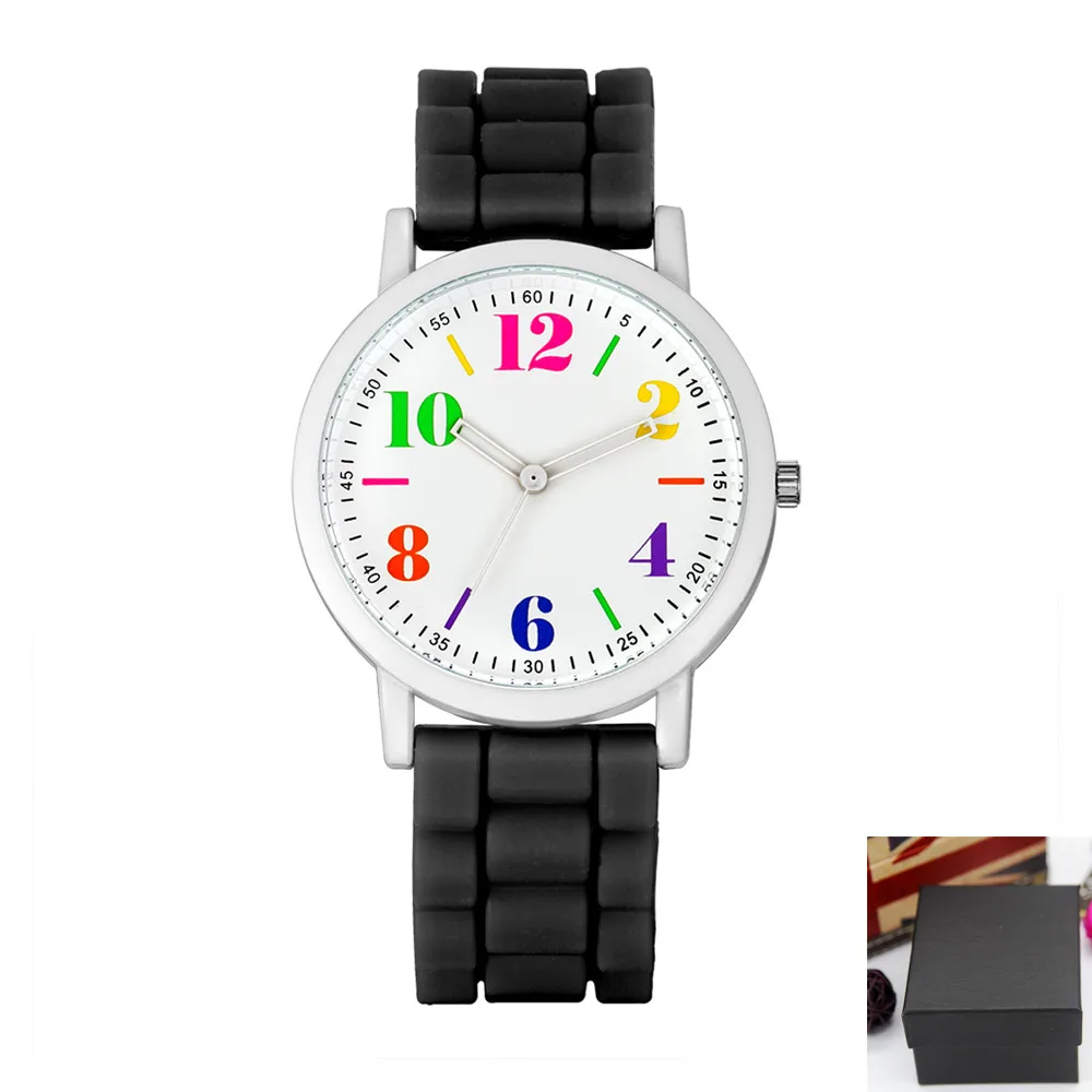 Relógio infantil barato de quartzo, relógios para homens, meninos e meninas, pulseira de silicone para estudantes e meninas, 2020