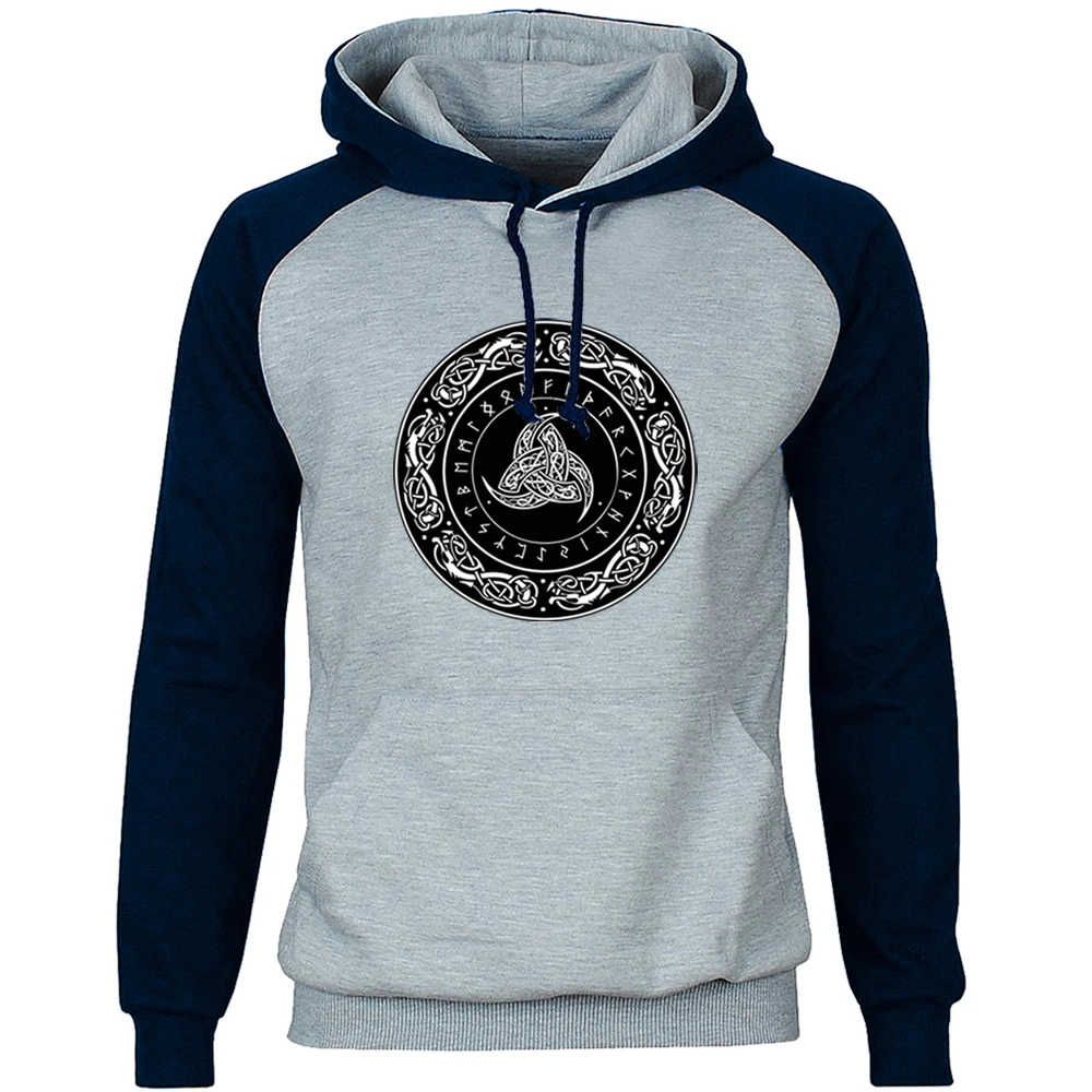 

Movie Vikings Logo Raglan Hoodies Man's New Sweatshirt Autumn Winter Men's Pullovers Crewneck Harajuku Streetwear Tracksuit