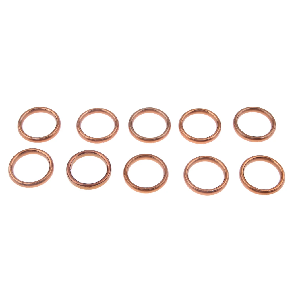 10x мотоциклетная прокладка глушителя набор уплотнительных колец на выхлопе для