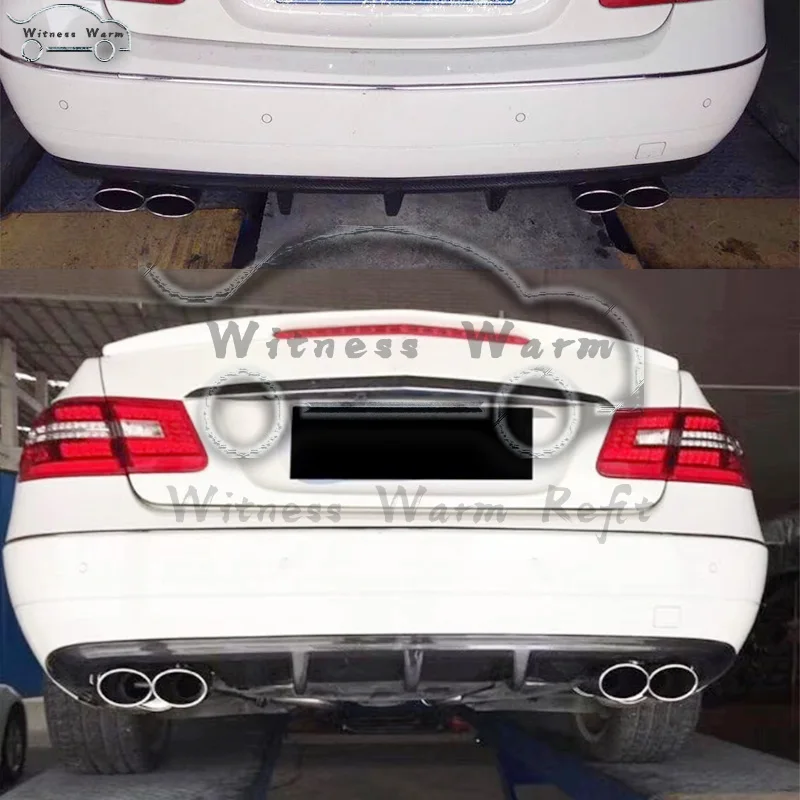 Карбоновый задний диффузор спойлер для Mercedes Benz W207 C207 Coupe 2 двери AMG стиль стандартный бампер 2010-2013 FRP